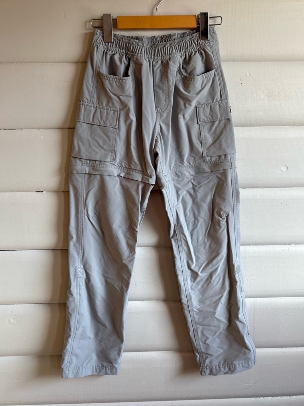 Canadian Geographic Convertible Zip-Off Cargo Hiking Pants Gray Youth